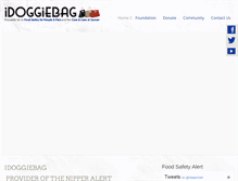 Tablet Screenshot of idoggiebag.org